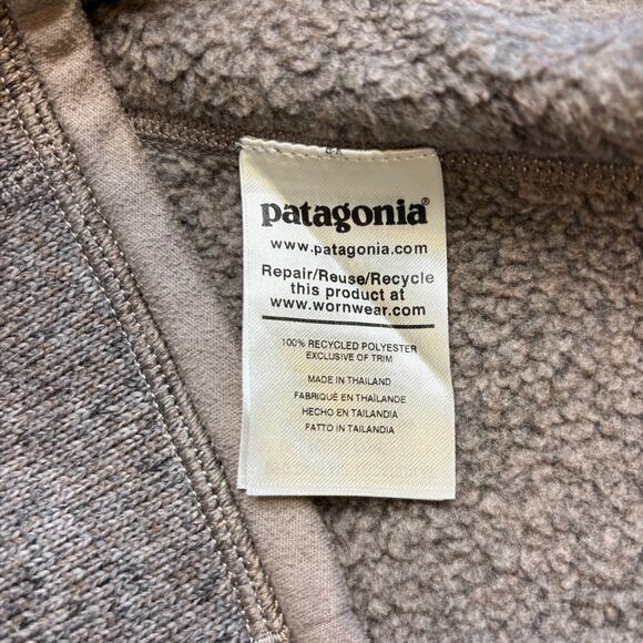 Patagonia Better Sweater 1/4 Zip Fleece Jacket Women’s XS Gray Brown Pullover - Picture 7 of 11